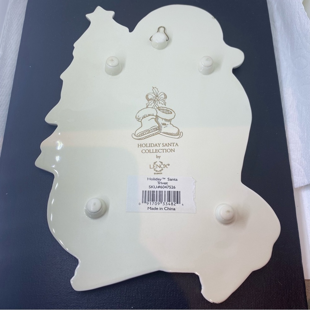 Lenox Holiday Santa Collection Trivet Wall Plate Christmas - Picture 2 of 6